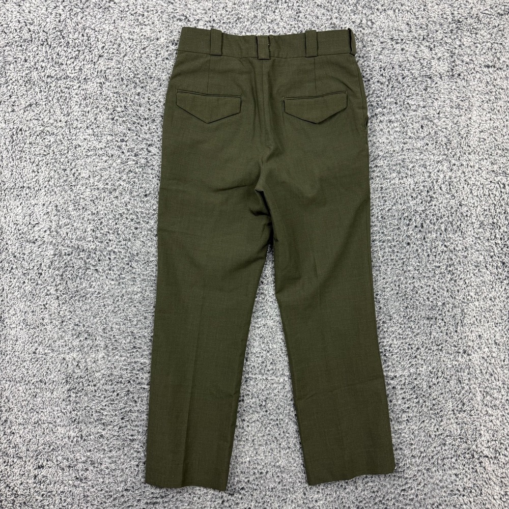 Vintage National Park Service Pants Mens 31x30 Green Wool Blend R&R Uniforms - Picture 2 of 15